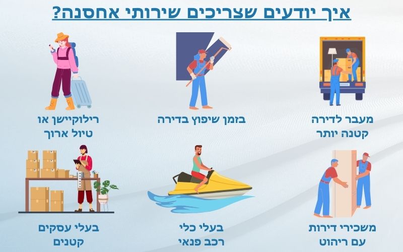 שירותי אחסנה בחיפה