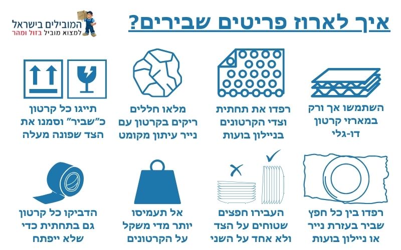 טיפים לאריזה והובלה בהרצליה