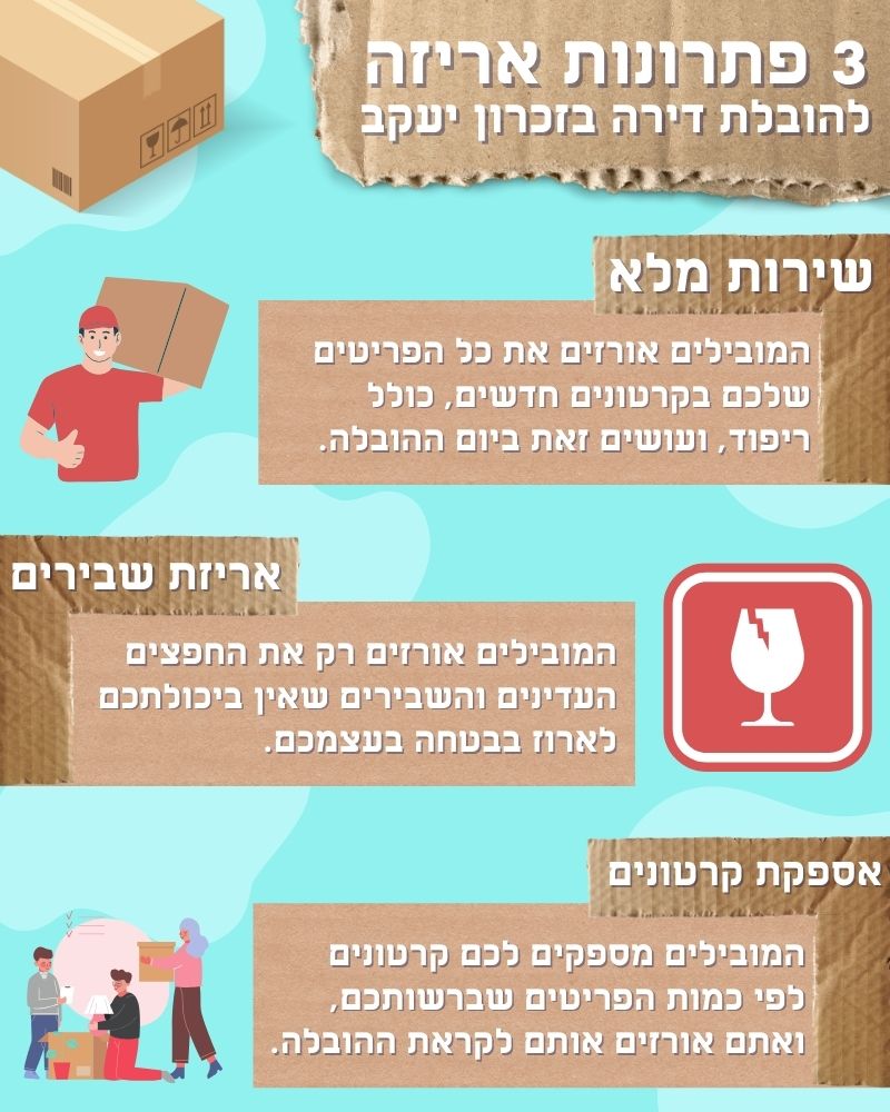 פתרונות אריזה והובלה בזכרון יעקוב